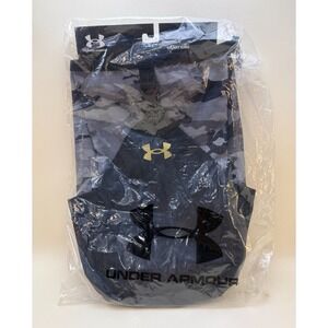 Under Armour Flex Sling Drawstring Cinch Bag Adjustable Gray Black Camo Unisex